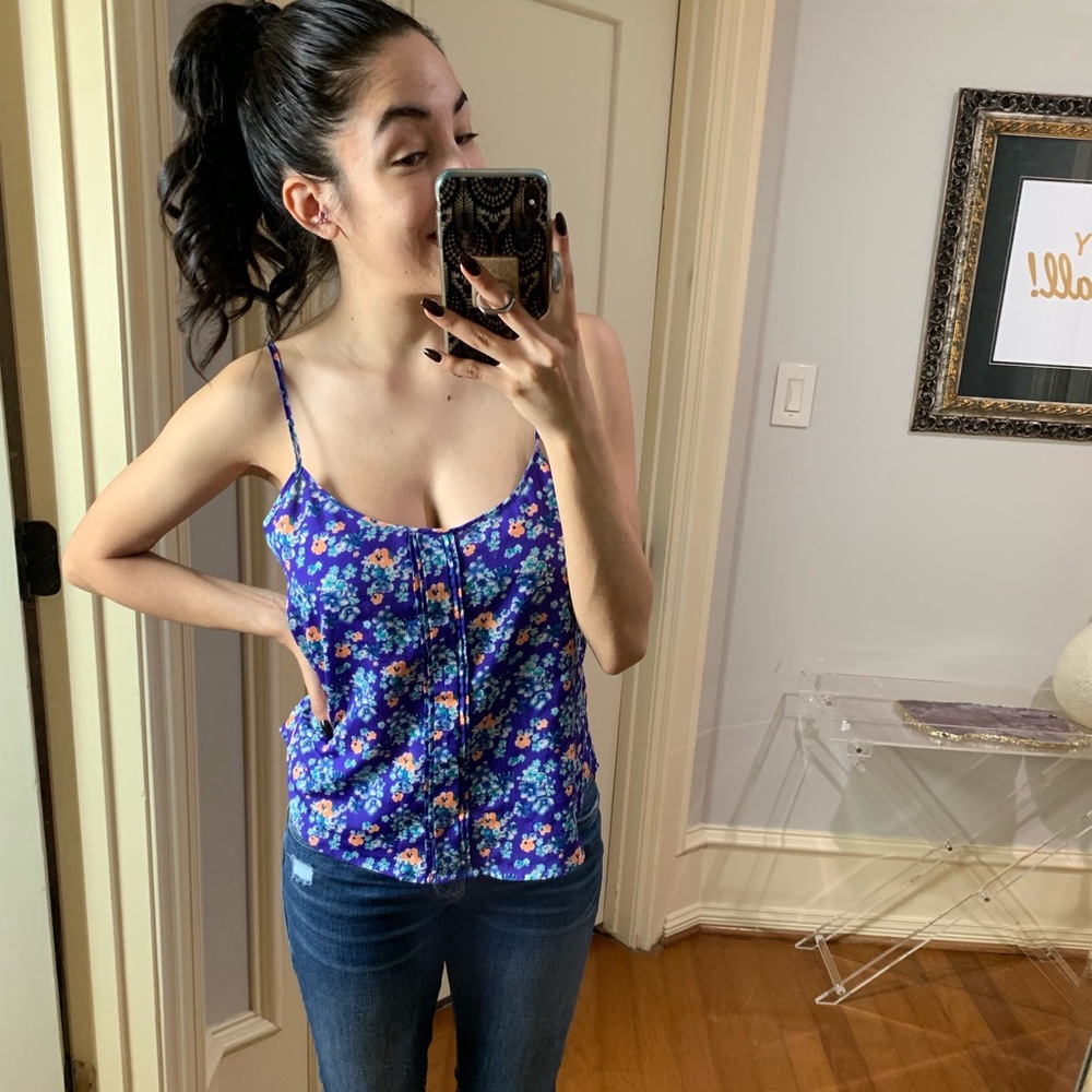 Floral print tank